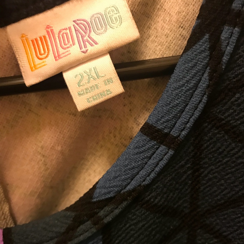 Purple blue gray/Black Amelia dress